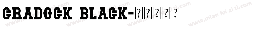 Cradock Black字体转换